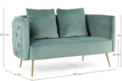 DIVANO SFODERABILE BLU - TENBURY