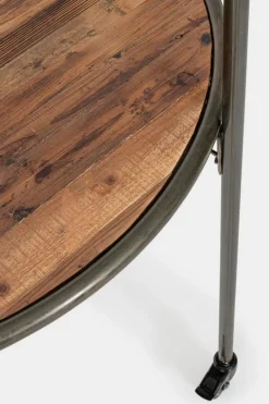 ESPOSITORE IN LEGNO CON RUOTE