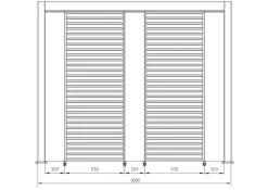 FRANGISOLE LAT PERGOLA OCEAN 93CM BIANCO