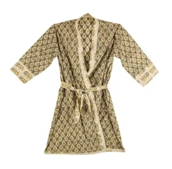 KIMONO REIMS AVORIO C-FOGLIA-FIORE