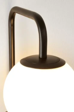 LAMPADA APPLIQUE DELPHINE TO NERO H50