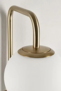 LAMPADA APPLIQUE DELPHINE TO DORATO H50