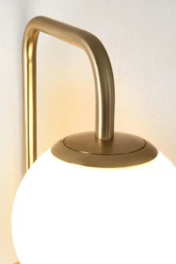 LAMPADA APPLIQUE DELPHINE TO DORATO H50