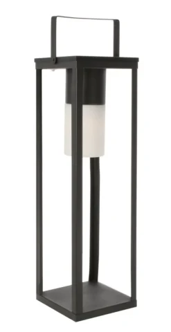 LAMPADA SOLAR LED QU NERO C-MANICO H75