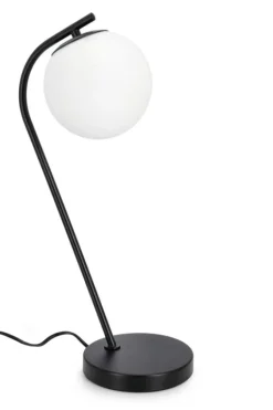 LAMPADA TAV. DELPHINE NERO H51