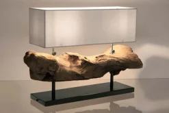 LAMPADA TAV. KLETA BIANCO H55