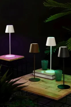 LAMPADA TAV. LED ETNA MARRONE H38