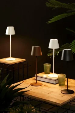 LAMPADA TAV. LED ETNA MARRONE H38