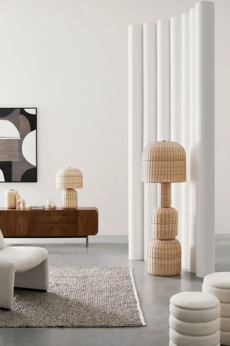 LAMPADA TAV. SIKKIM RATTAN H61