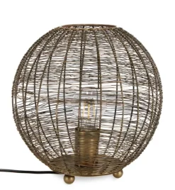 LAMPADA TAVOLO INAY TONDO DORATO D26