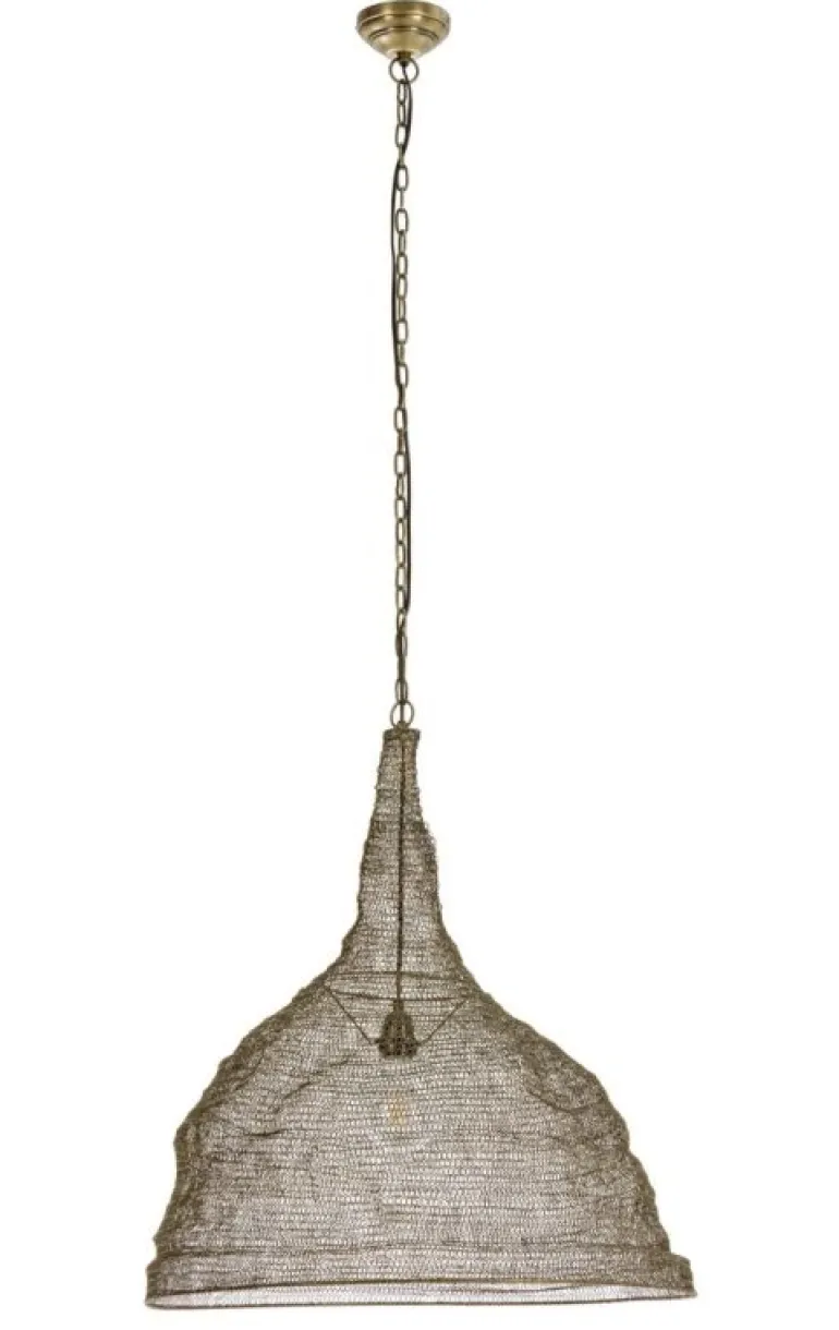 LAMPADARIO AMISH CIRCLE BRASS