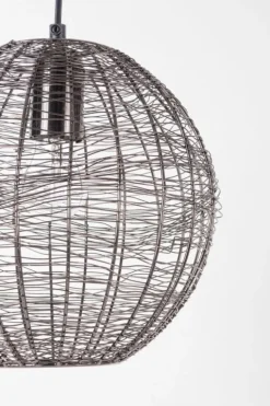 LAMPADARIO INAY TONDO NERO D25