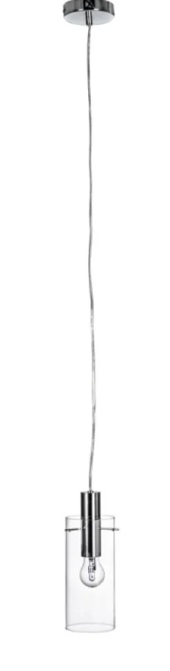 LAMPADARIO 1LUCE AGLOW TRASP-ARGENTO