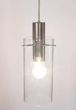 LAMPADARIO 1LUCE AGLOW TRASP-ARGENTO