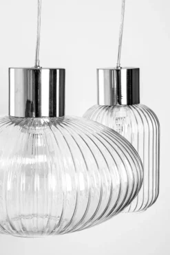 LAMPADARIO 3LUCI SHOWY RETT TRASP-ARG