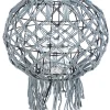 LANTERNA MACRAME GRIGIO H38