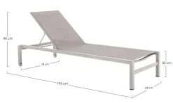 LETTINO CON RUOTE IN ALLUMINIO IMPILABILE - KONNOR RASTIN