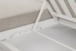 LETTINO DOPPIO IN ALLUMINIO BIANCO WG20 - INFINITY