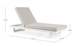 LETTINO IN ALLUMINIO BIANCO WG20 - INFINITY