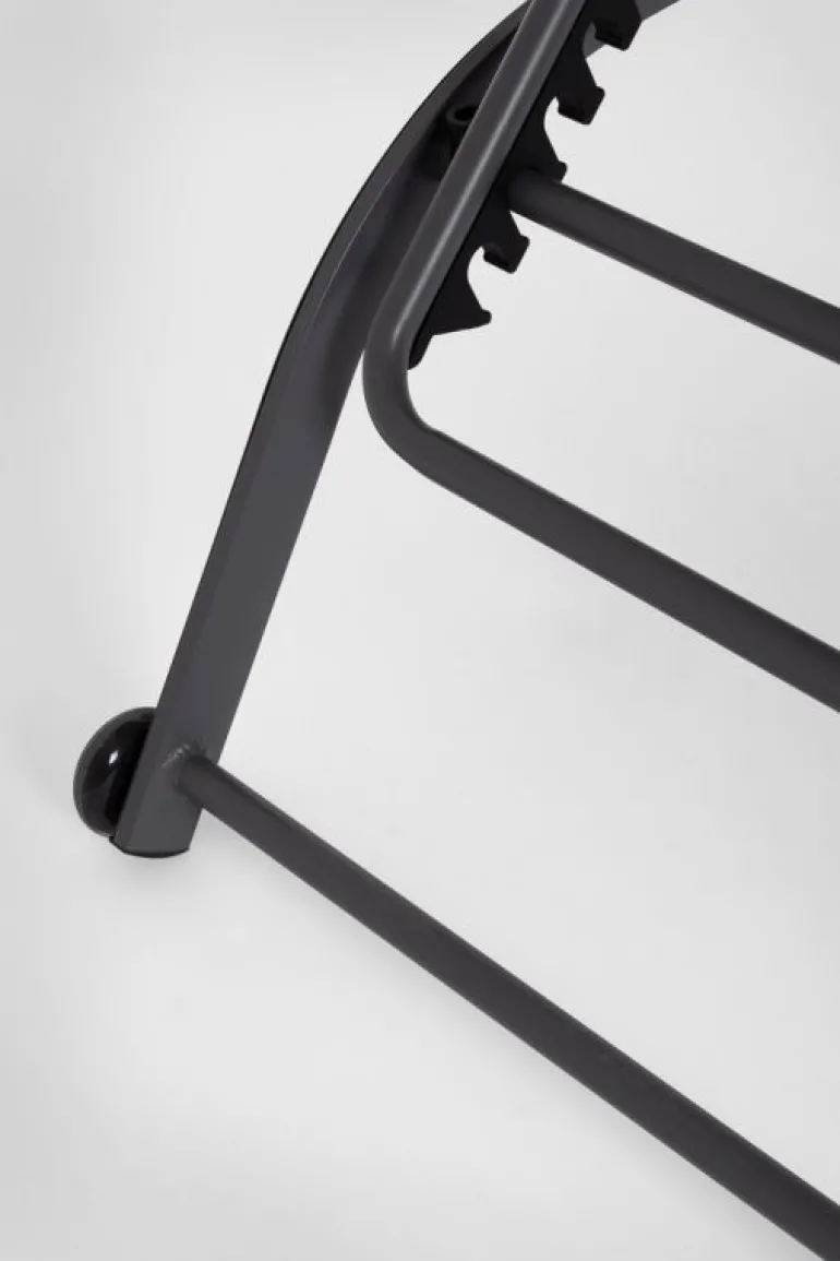 LETTINO IN ALLUMINIO CON RUOTE ANTRACITE - TAYLOR