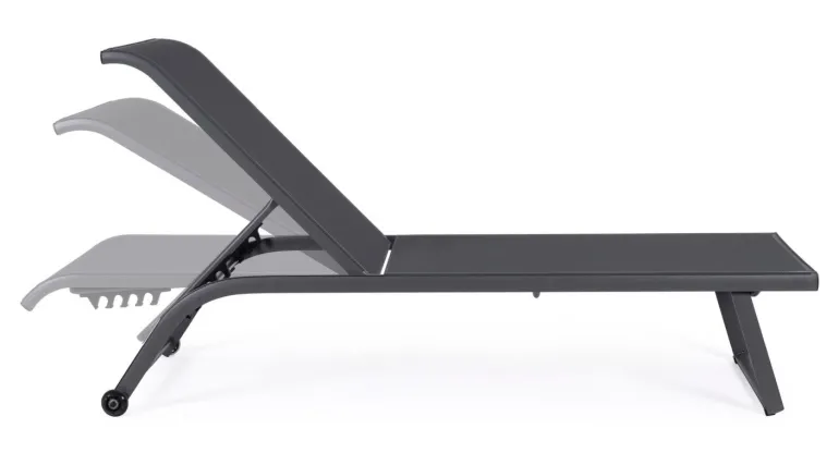 LETTINO IN ALLUMINIO CON RUOTE ANTRACITE - TAYLOR