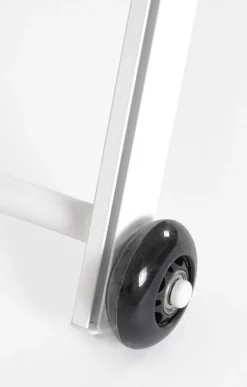 LETTINO IN ALLUMINIO CON RUOTE BIANCO - TAYLOR