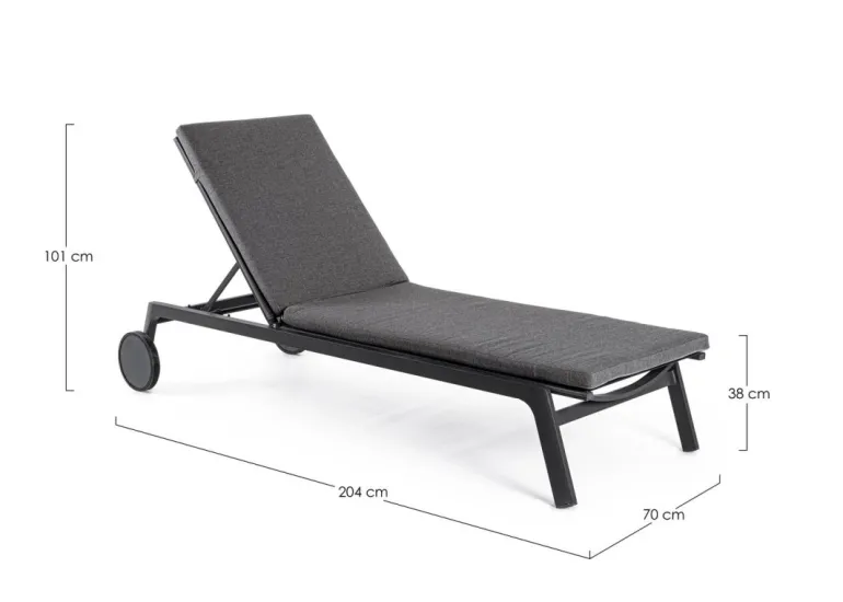 LETTINO IN ALLUMINIO CON RUOTE ANTRACITE WG21 - JALISCO