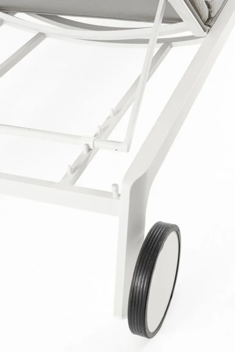 LETTINO IN ALLUMINIO CON RUOTE BIANCO WG20 - JALISCO