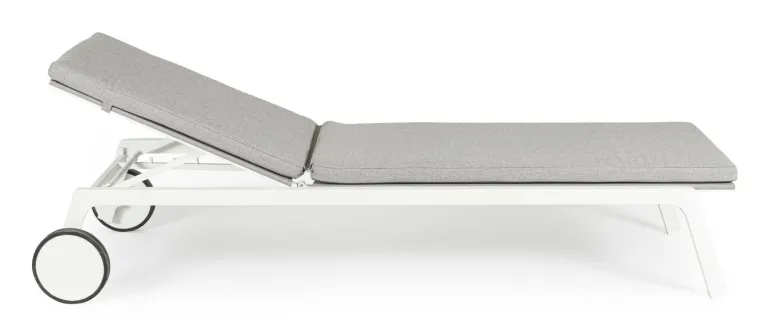 LETTINO IN ALLUMINIO CON RUOTE BIANCO WG20 - JALISCO