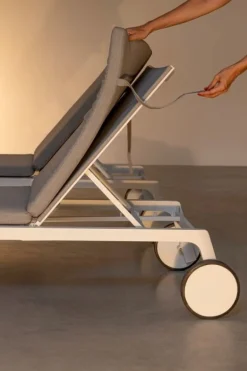 LETTINO IN ALLUMINIO CON RUOTE BIANCO WG20 - JALISCO