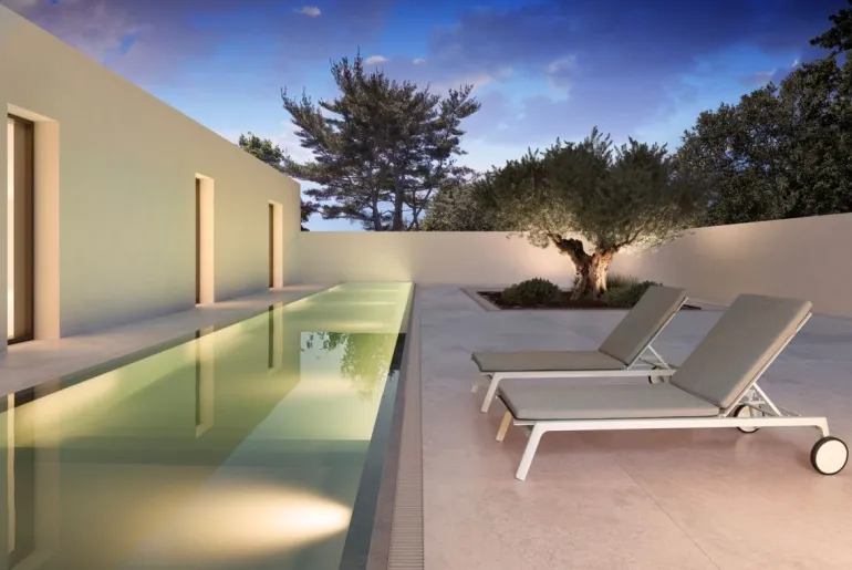 LETTINO IN ALLUMINIO CON RUOTE BIANCO WG20 - JALISCO