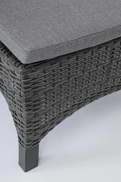 LETTINO RECLINABILE CON CUSCINI ANTRACITE JX55 - BRITTON