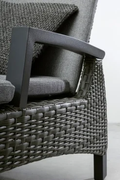 LETTINO RECLINABILE CON CUSCINI ANTRACITE JX55 - BRITTON