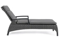 LETTINO RECLINABILE CON CUSCINI ANTRACITE JX55 - BRITTON