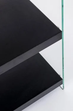 LIBRERIA 4 PIANI NERA - LINE WOOD