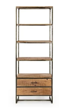 LIBRERIA IN LEGNO 2 CASSETTI - ELMER