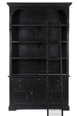 LIBRERIA IN LEGNO NERO - JEFFERSON