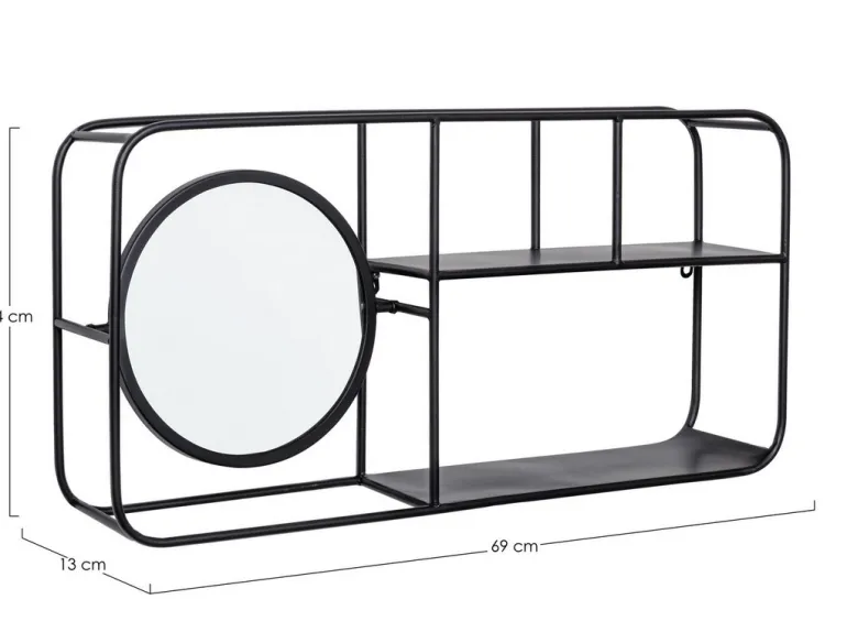MENSOLA C-SPECCHIO NUCLEOS NERO