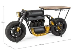 MOBILE BAR IN ACCIAIO - MOTO SPEED