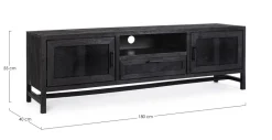 MOBILE PORTA TV 1 CASSETTO IN LEGNO - WESTON