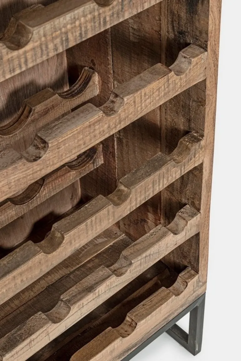 MOBILE PORTABOTTIGLIE IN LEGNO - ELMER