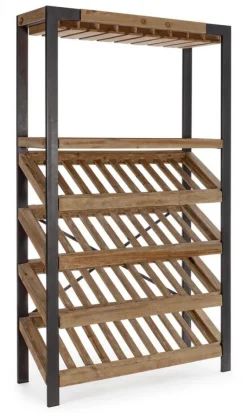 MOBILE PORTABOTTIGLIE IN LEGNO - KANTIN