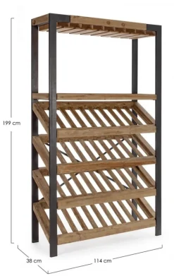 MOBILE PORTABOTTIGLIE IN LEGNO - KANTIN
