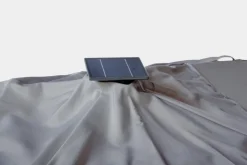 OMBRELLONE BRACCIO CON LED IN ALLUMINIO 3X3 ANTRACITE - INES