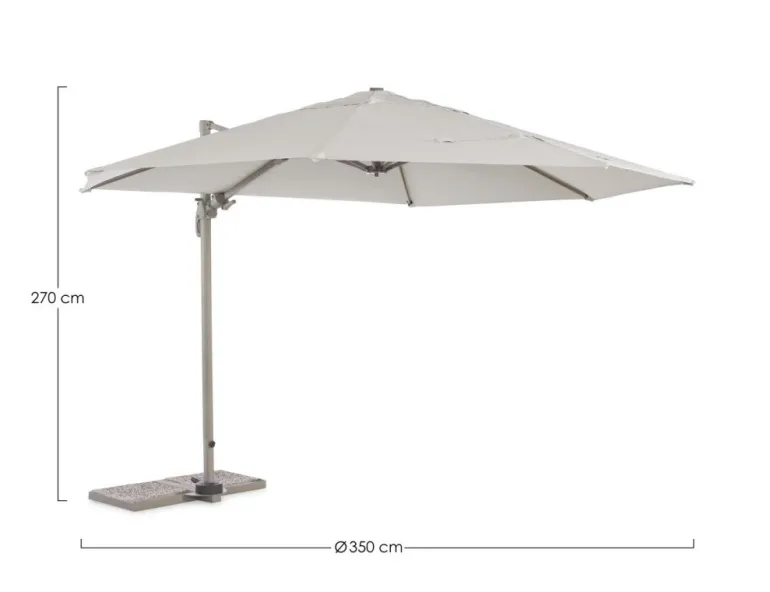 OMBRELLONE BRACCIO IN ALLUMINIO SABBIA - ORLAND