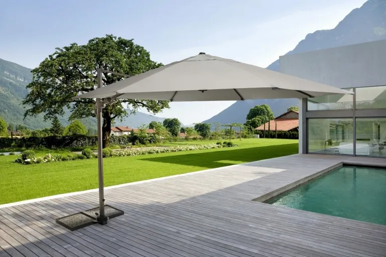 OMBRELLONE BRACCIO IN ALLUMINIO SABBIA - ORLAND