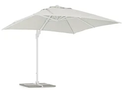 OMBRELLONE BRACCIO IN ALLUMINIO 3X3 BIANCO - EDEN