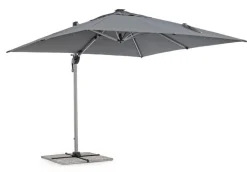 OMBRELLONE BRACCIO IN ALLUMINIO 3X3 ANTRACITE - INES