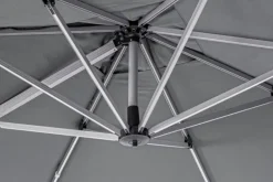 OMBRELLONE BRACCIO IN ALLUMINIO 3X3 ANTRACITE - INES