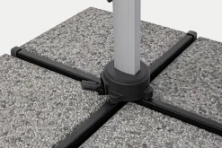 OMBRELLONE BRACCIO IN ALLUMINIO 3X3 ANTRACITE - INES